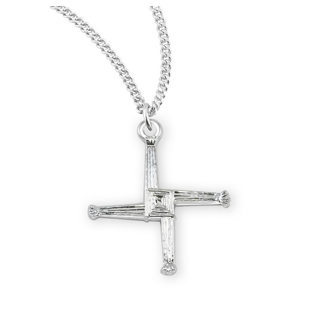 925 Sterling Silver Rhodium-Plated with 2in Extension Polished Cross Necklace 15 Inch 925 Sterling Silver Rhodium-Plated with 2in Extension Polished Cross Necklace 15 Inch